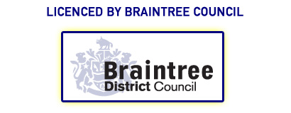 Licenced by Braintree Council